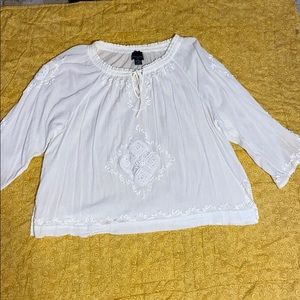 Boho chic tie front blouse PLUS SIZE